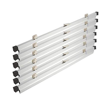 Brookside Design Blueprint Holder – 24 Inch Set of 6 Clamps For Construction Plan, Architectural Drawings, And Blueprints – Heavy Duty Clips - PC624