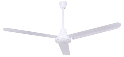 56" White Industrial Ceiling Fan – High-Performance DC Motor for Gyms, Schools, Studios, and Large Spaces – Quiet & Energy-Efficient – Wall Control Included