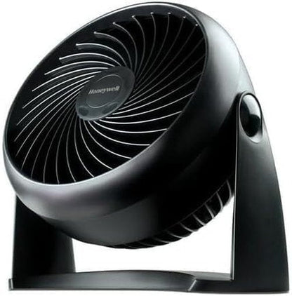 Honeywell Turbo Force Table Fan - 11 Inch, 3 Speed Settings, 90 Degree Pivot - Sleek Black Design