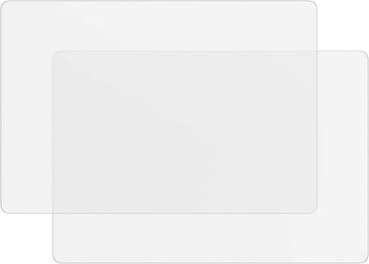 Translucent 2 Pack Silicone Mats, 23.6" by 15.7" Multipurpose Nonstick Heat-Resistant Kitchen Pad