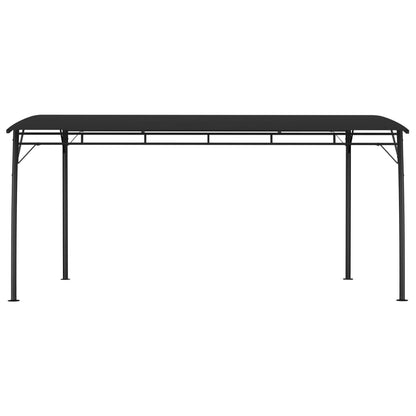 Anthracite Outdoor Garden Gazebo Canopy, 13.1x9.8 ft Modern Powder-Coated Steel Frame Sunshade Awning for Patio, Backyard, Deck, Accommodates 10 People Lawn Structures