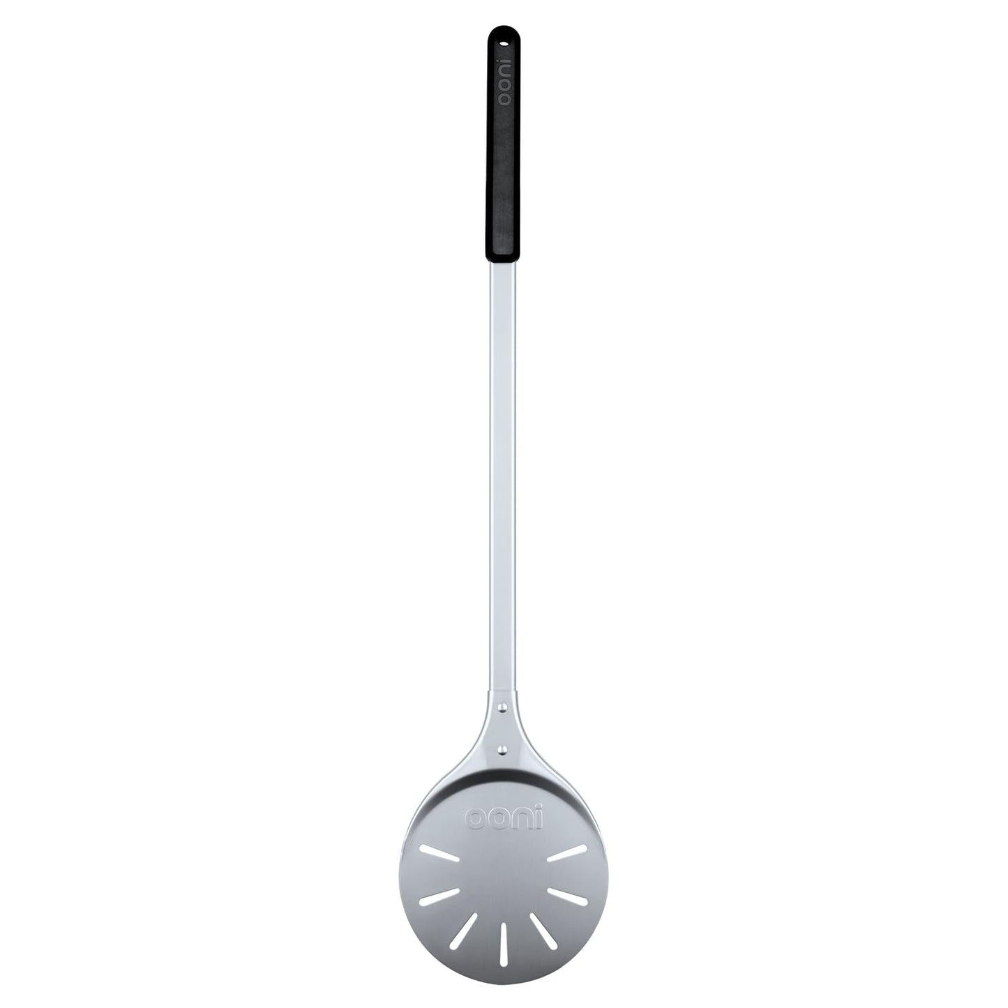 ooni Pizza Turning Peel - 7 Inch Aluminum Perforated Pizza Peel, Lightweight Metal Pizza Turner with Long Handle, Pizza Tools, Pizza Oven Accessories