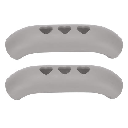 2 Pieces Silicone Hot Handle Holder, Non Slip Pot Holders Cover Assist Hot Pan Handle Rubber Heat Pot Sleeve Grip Cookware Handle for Frying Cast Iron Skillet Metal Pan (Gray)