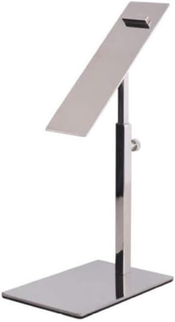 1 pcs Modern Mirror Polished Shoe Riser Sandal Shoe Store Metal Shoe Display Stand Rack Stand Adjustable Height (Mirror
