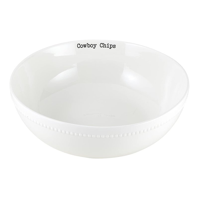 47th & Main Football Themed Ceramic Serveware, Chip Bowl, Dallas Cowboys