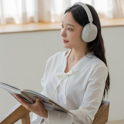 Sony WH-1000XM5 Noise Canceling Wireless Headphones - 30hr Battery Life - Over-Ear Style - Optimized for Alexa and Google Assistant - Built-in mic for Calls - Silver International Version
