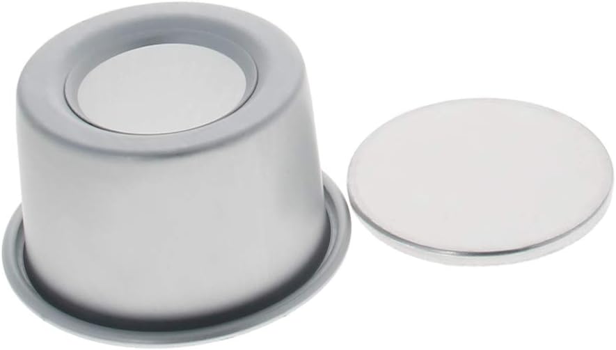 Othmro 5 Pcs Round Cake Pans with Removable Loose Bottom, Nonstick Aluminum Alloy Bakeware, Silver