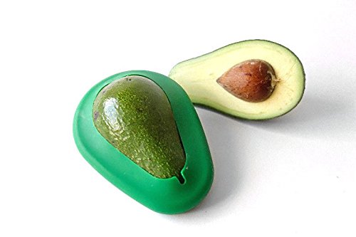 Food Huggers Avocado Huggers 2pc Silicone Reusable Avocado Savers with Pit Storage | BPA Free, Dishwasher Safe Holder | Large & Small Set