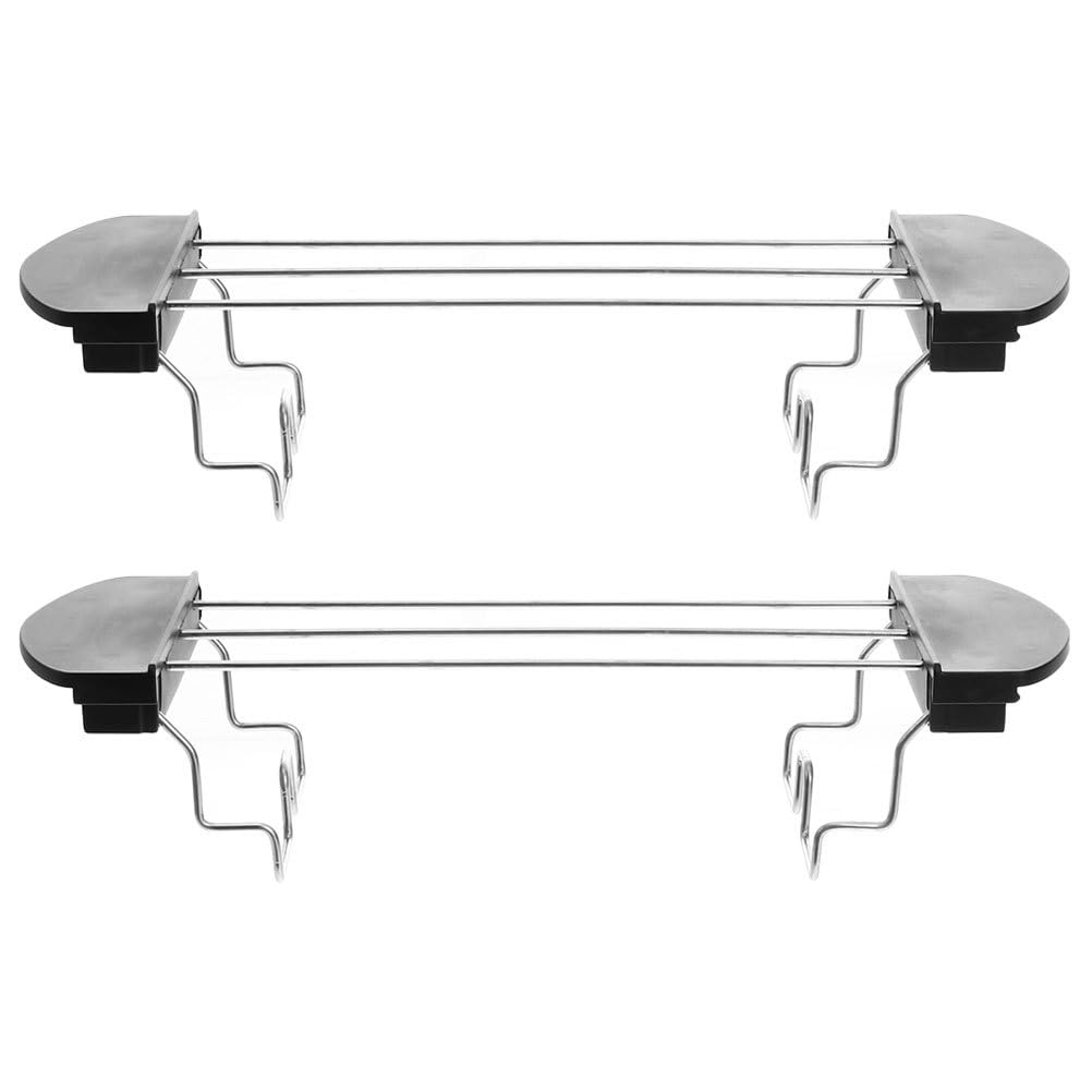 Ciieeo 2-Pack Stainless Steel Toast Rack for Toaster Oven Replacement Adjustable Sandwich Holder Toast Warming Rack for Kitchen Baking