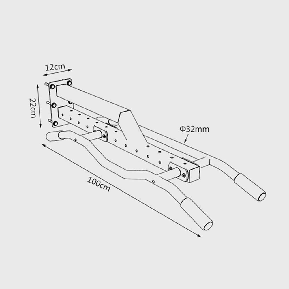 Freestanding wall mount Pull-Up Bars Corridor Heavy Fitness Equipment Elastic Band Pull-up Training Station Door frame upward bar(Style 1)