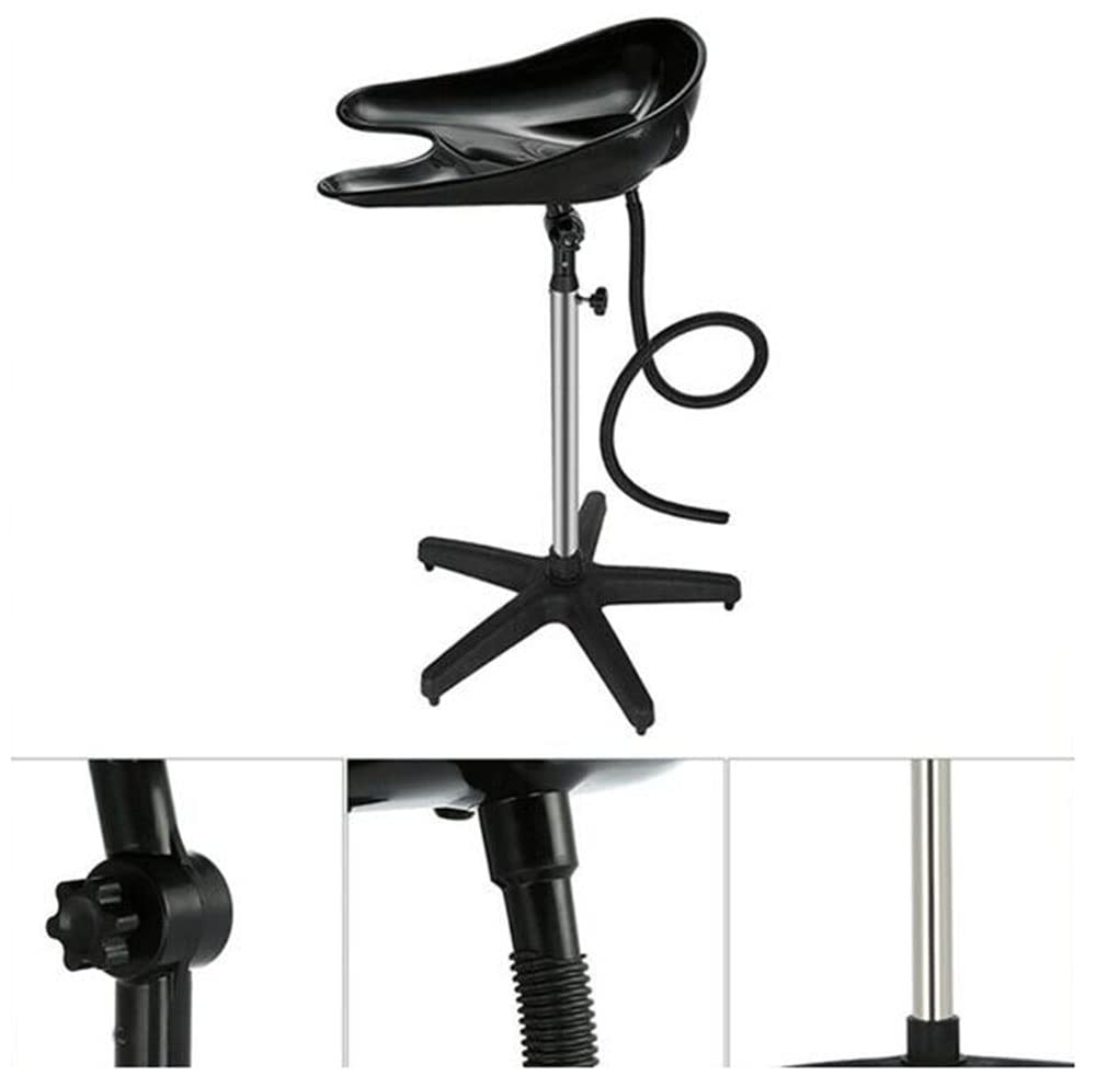JYXYXSCP Portable Backwash Shampoo Sink,Mobile Salon Washing Hair Basin Adjustable Shampoo Basin Stand for Professional Use in Salons Barbershop