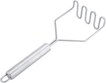 FTVOGUE Stainless Steel Potato Masher, Vegetable Mud Crusher, Kitchen Gadgets for Potato Puree