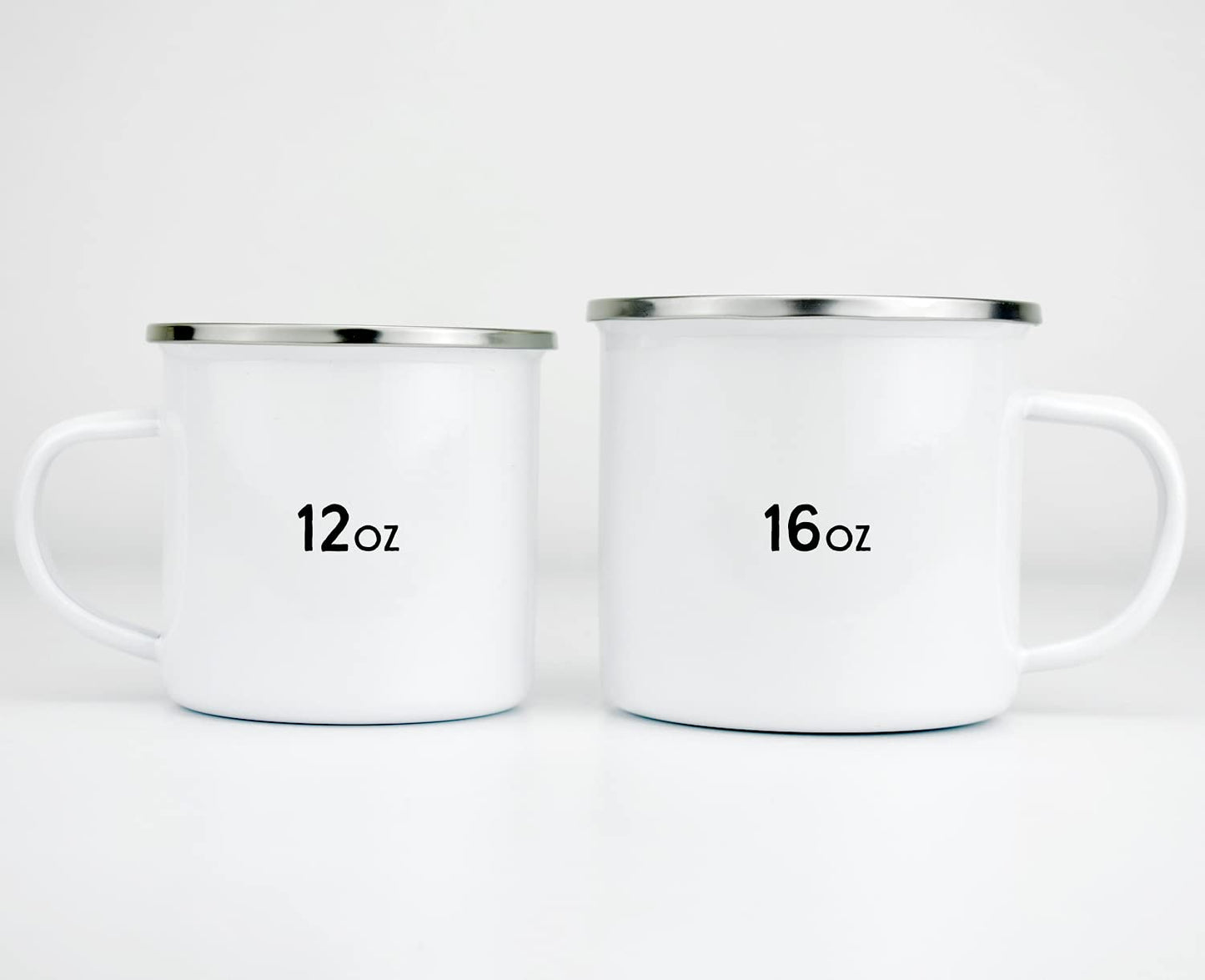 Campfire and Cuddles Enamel Camp Mug, Outdoor Camping Coffee Cup, Mountain Nature Hiking Gift (12oz)