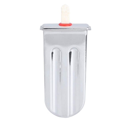 MOUMOUTEN Stainless Steel Popsicle Molds, Ice Cream Mould Home Kitchen DIY Ice Maker Tool for Ice Candy Lolly Pops, Juice and Fruit Smoothies(Round head)