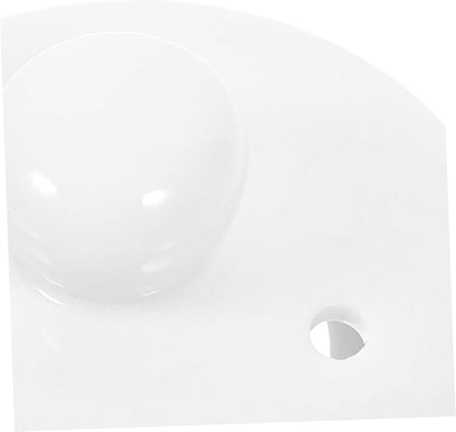 White Ceramic Teapot Lid Replacement, Polished Cover for Porcelain Teaware, Kitchen Accessory