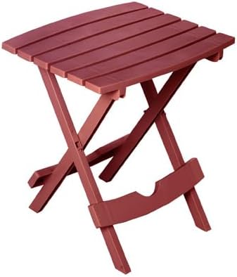 Adams 8510-95-3700 Manufacturing Quick-Fold Side Table, Merlot