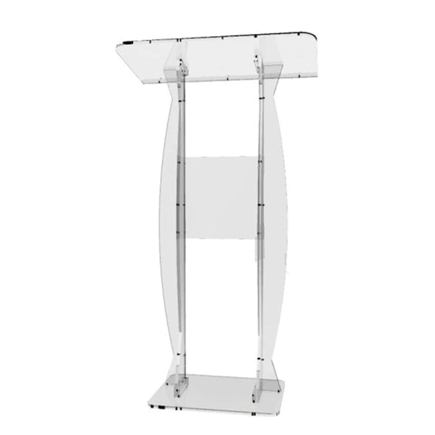 LaseVe Podium Podium Acrylic Lectern Pulpit Church Podium Banquet Stage Host Hotel Welcome Desk Auditorium Reception Desk Company Conference Table