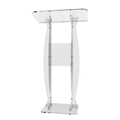 LaseVe Podium Podium Acrylic Lectern Pulpit Church Podium Banquet Stage Host Hotel Welcome Desk Auditorium Reception Desk Company Conference Table