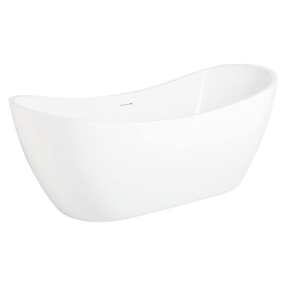 Signature Hardware 445130 Sheba 72" Acrylic Soaking Double Slipper Freestanding Tub