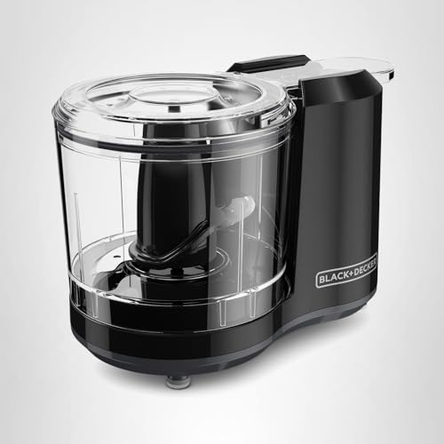 BLACK+DECKER 1.5-Cup Electric Food Chopper, One Touch Pulse, 150W Motor, Stay-Sharp Blade, Dishwasher Safe