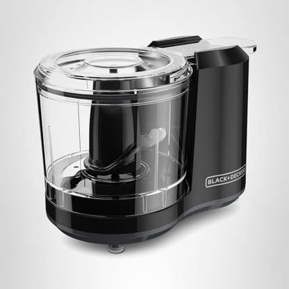 BLACK+DECKER 1.5-Cup Electric Food Chopper, One Touch Pulse, 150W Motor, Stay-Sharp Blade, Dishwasher Safe