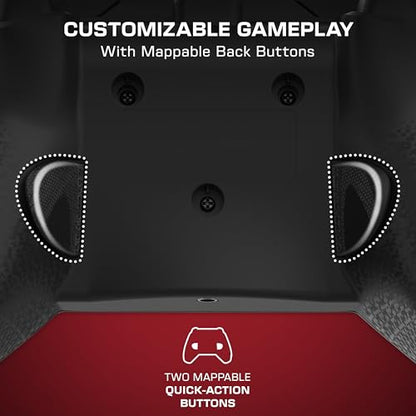 PDP Gaming Xbox Series X|S Red Bundle: REMATCH Wired Gamepad Controller & AIRLITE Wired Headset with Mic, Licensed Xbox One Gamepad, Customizable Joysticks/Triggers in App, Windows PC, Red and Black
