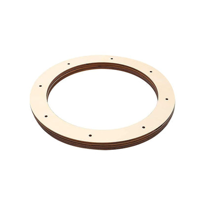 UUYYEO 4 Pcs 12 Inch Wooden Wreath Rings with Holes Wood Wreath Frames Forms Wood Floral Hoops Wooden Hanging Wreaths for Christmas Wedding