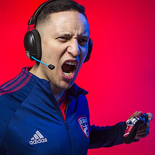 JLab Play Pro Gaming Wireless Headset, 60+ Hour Bluetooth 5 Playtime 60ms Super-Low Latency for Mobile Gameplay, Retractable Boom Mic, AUX Gaming Cord Compatible with Gaming Consoles