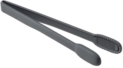 carrotez Silicone Cooking Kitchen Tongs, Anti-Slip,Non-Scratch Serving Tongs 9.25 Inches - Dark Gray
