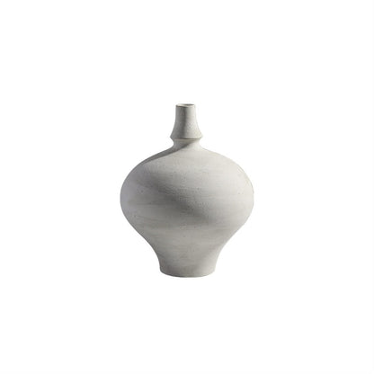 Large Ceramic Antique Stoneware Vase, Handcrafted Porcelain Flower Vase for Living Room, Bedroom, Office