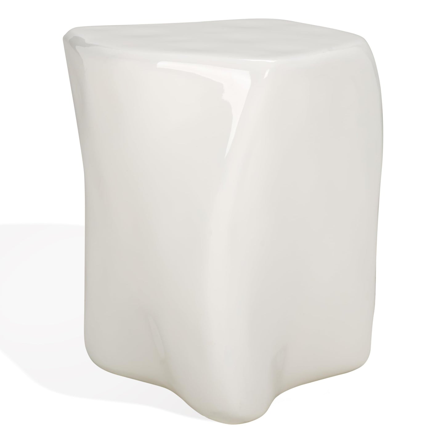 SAFAVIEH Couture Collection Wynnona Contemporary White Concrete Accent Table (Fully Assembled)