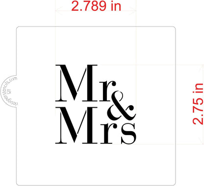 Mr & Mrs Cookie and Craft Stencil by Designer Stencils