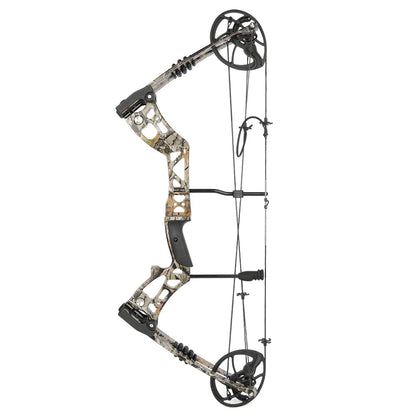 surwolf Archery Hunting Compound Bow Kit RTH 30-70 LBS Draw Length 23.5"-31", IBO 325FPS, Target Shooting Bow with Accessories for Bowfishing Archery Hunting (Camo Kit PRO)