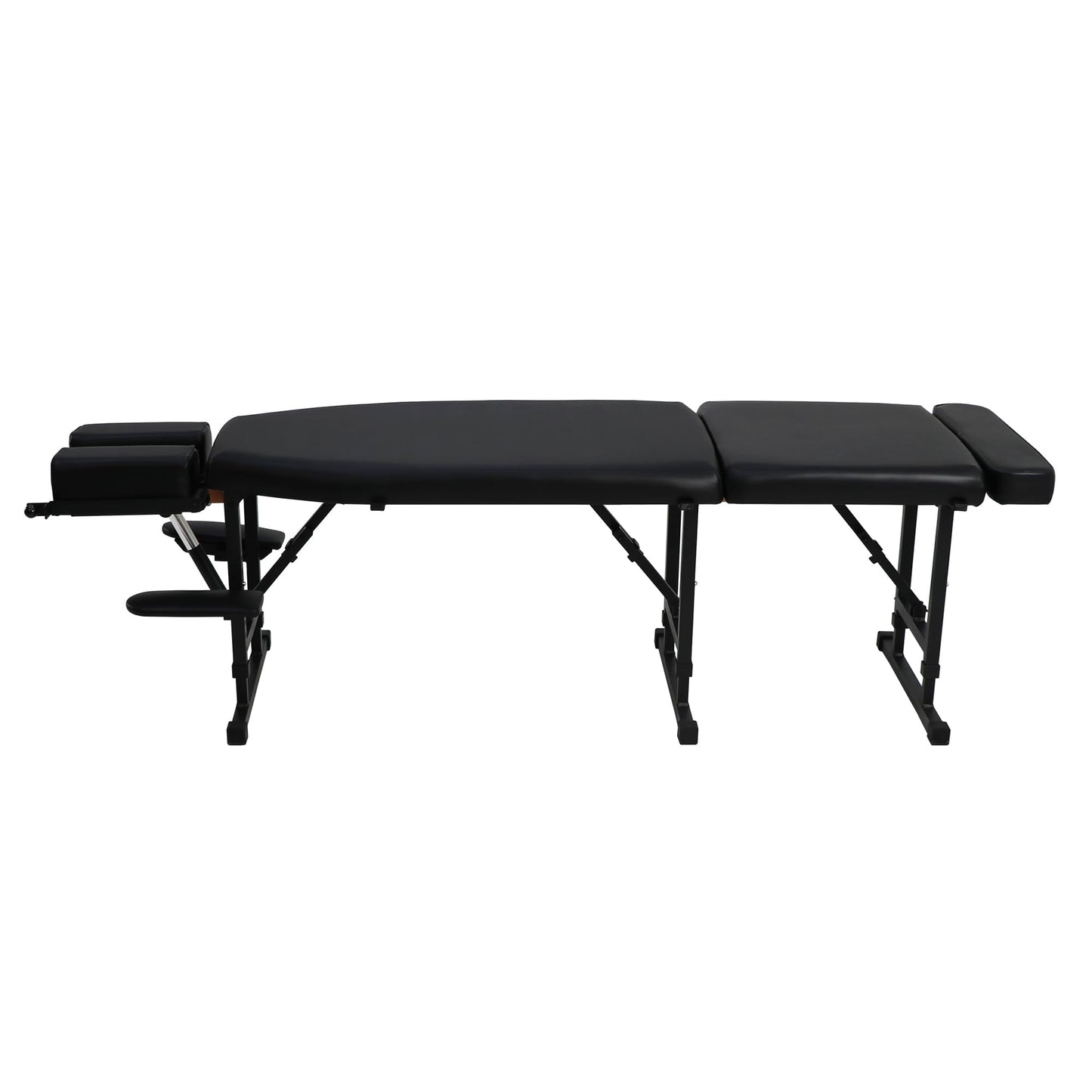 Helsevesen Arena 160 Portable Chiropractic Table, Foldable Massage Treatment Table, 8-Level Height Adjustment