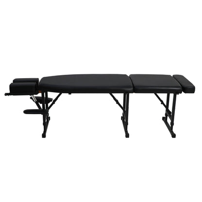 Helsevesen Arena 160 Portable Chiropractic Table, Foldable Massage Treatment Table, 8-Level Height Adjustment