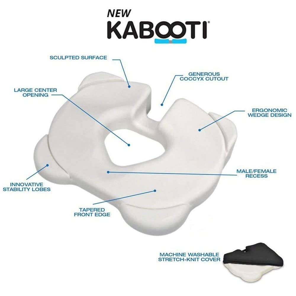 Contour Products Kabooti Coccyx Foam Seat Cushion, Blue
