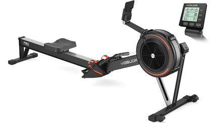 YOSUDA R2 Rowing Machine for Home, Professional Adjustable Air Resistance Rower Machines with Self-Powered Monitor, 53.7'' Row Rail, Ergonomic Comfort Seat, Easy Storage