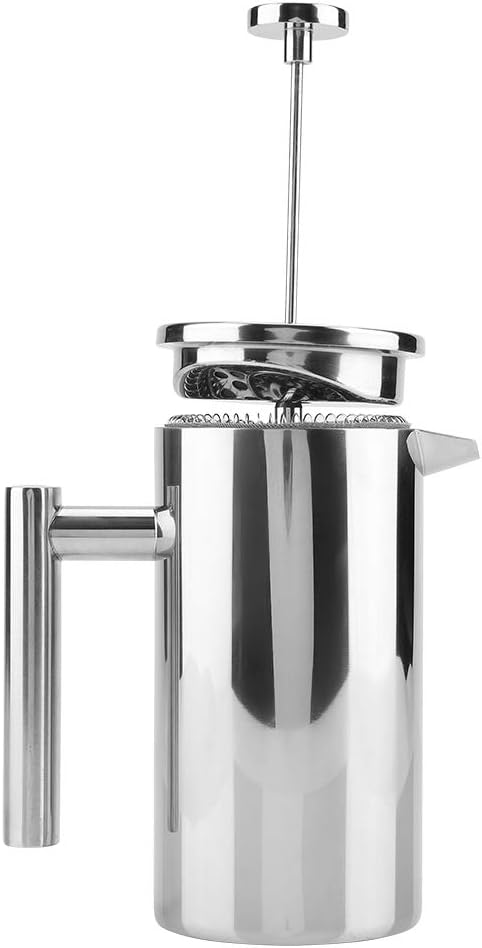 ciciglow French Press Coffee Maker, 27Oz (800ML) Insulated Stainless Steel with Precision Filter, Dishwasher Safe