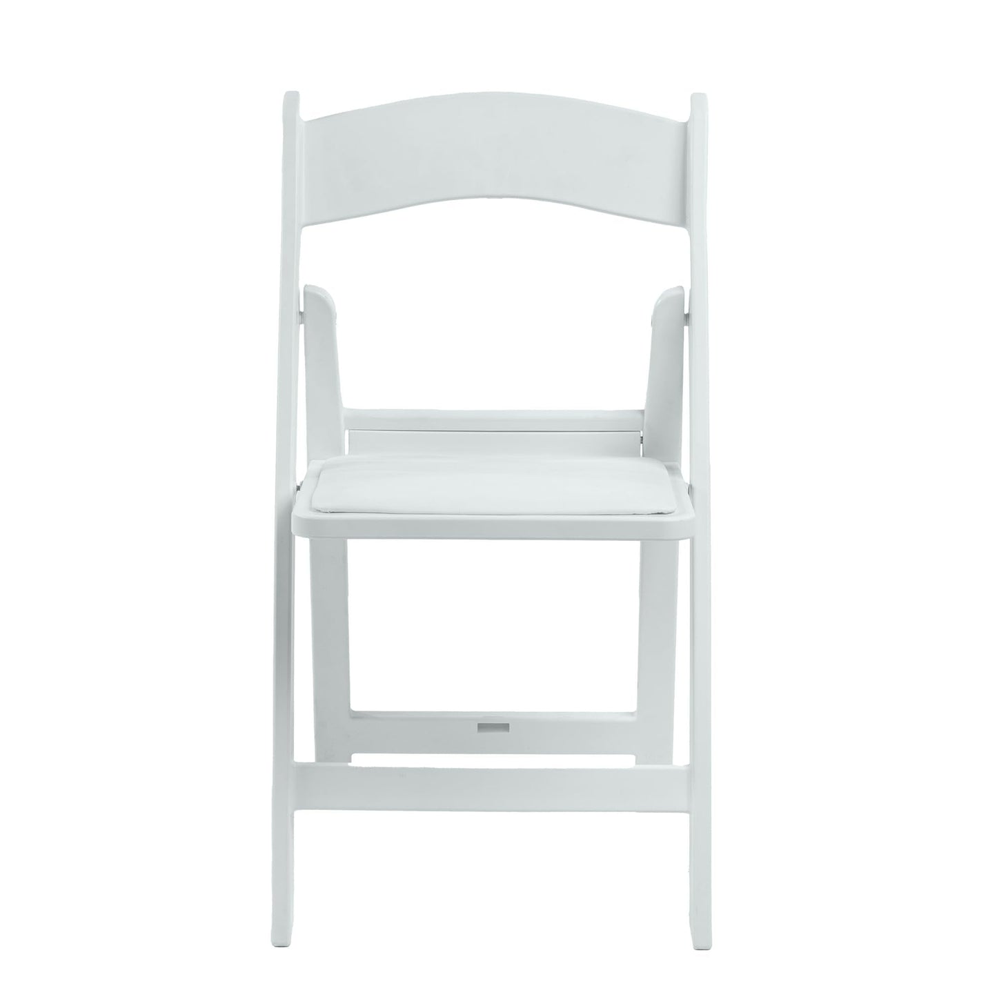 Real Relax White Resin Folding Chairs with Cushion - Comfortable Foldable Plastic Chair - Stackable Chairs with Padded Seats - Indoor/Outdoor Chairs for Events, 600lbs Capacity(10 Pack)