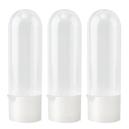 DiQiRenQin 3 Pack Cilantro Container for Fridge, Vertical Herb Keeper for Refrigerator, ABS Herb Saver for Fresh Herbs (Parsley, Mint), White