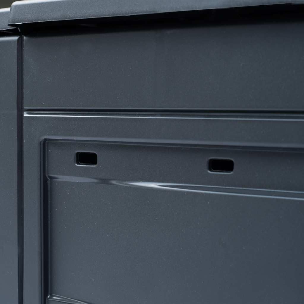 3-Piece Garden Compost Bin Set, Large 780 Gallon Capacity Outdoor Composter for Kitchen Scraps and Garden Waste, Durable Weather-Resistant Gray Matte Finish Square Composters