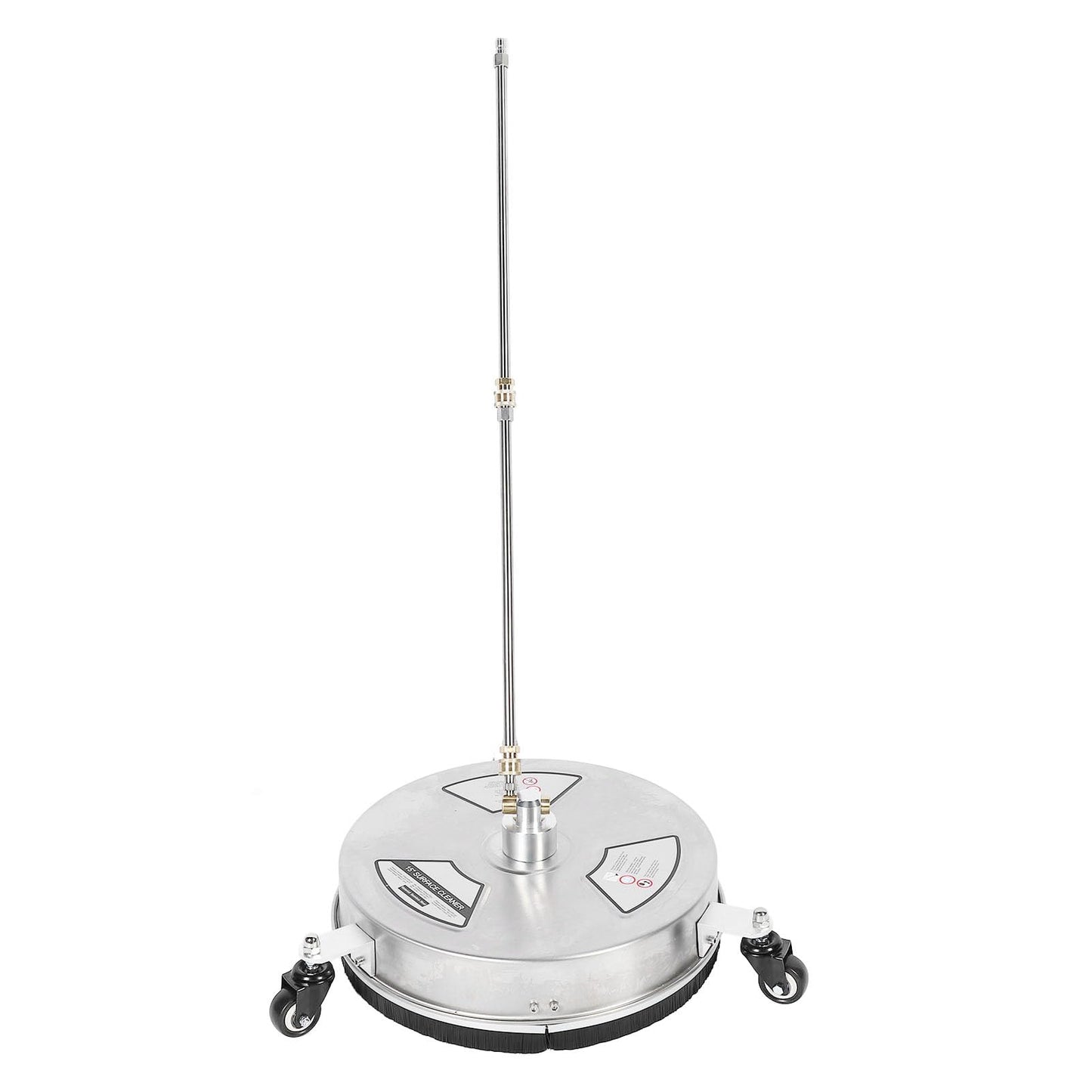 Cosiki 15 Pressure Washer Surface Cleaner, Stainless Steel Power Washer Accessory, 4 Wheels Cleaner with 1 4 Quick Connect Interface, Ideal for Driveways, Sidewalks, Patios & Decks,