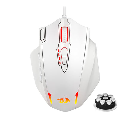 Redragon M913 Impact Elite Wireless Gaming Mouse, 16000 DPI Wired/Wireless RGB Mouse with 16 Programmable Buttons, 45 Hr Battery and Pro Optical Sensor, 12 Side Buttons MMO Mous