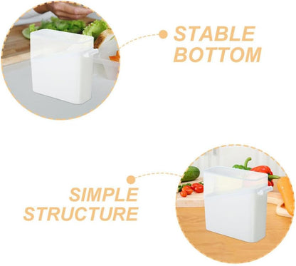 PRETYZOOM Cheese Slice Storage Container, 2pcs Sliced Cheese Saver Box with Clear Flip Lid for Fridge Bins