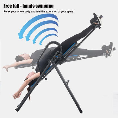 RIEJIN Inversion Table with Ankle Relief and Safety Features, Improve Posture and Spinal Health