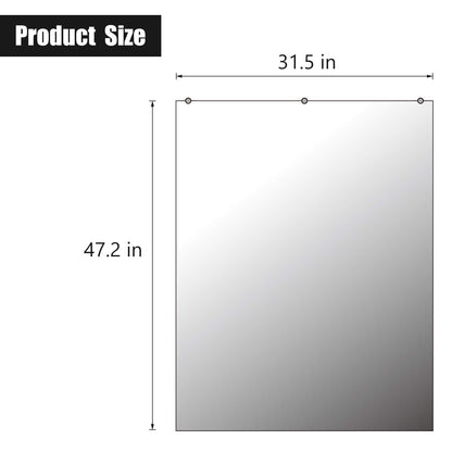 Trico-op Wall-Mounted Gym Activity Mirror for Gymnastics, Yoga, Fitness, Dancing-48”x32” (3)