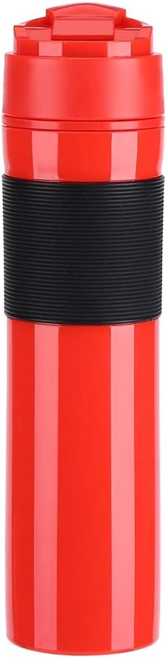 Dioche Bottle, 350ml Portable Tea Coffee Maker Drinking Water Cup for Travelling, Red