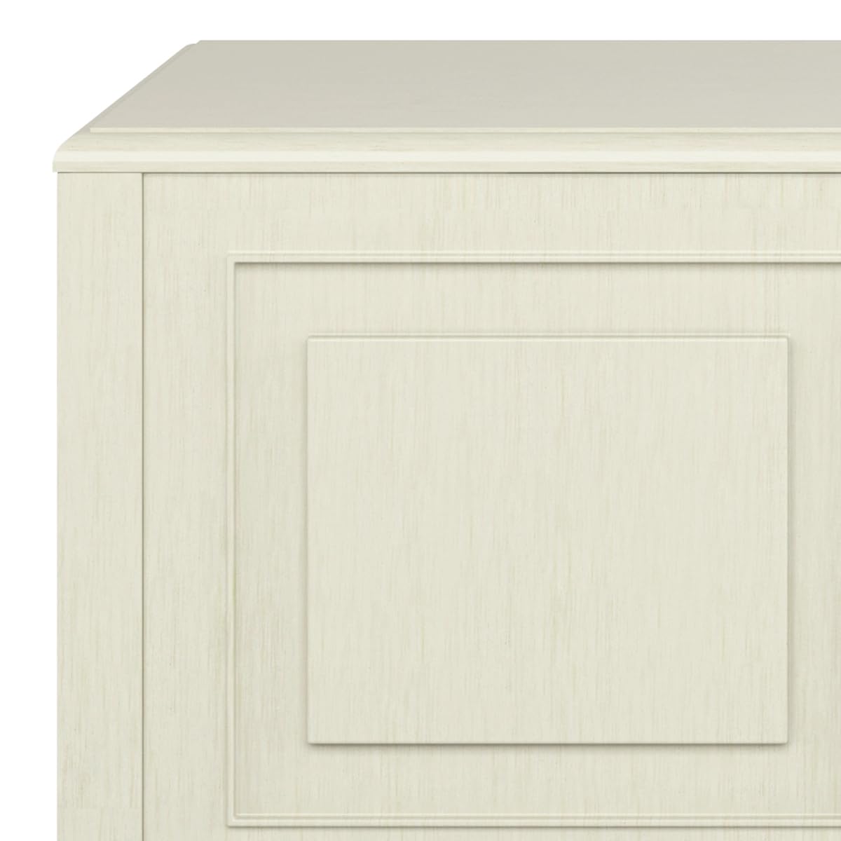 SIMPLIHOME Connaught Storage Bench - 51 inch Wide Solid Wood Trunk Bench in Antique White, Traditional Bench for Entryway with Lift-Up Lid and 3 Hidden Compartments