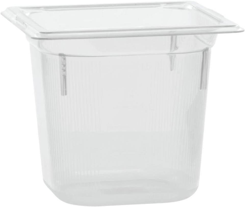 Vollrath Clear 1/6 Size Super Pan 3, 2.2 Qt. Plastic Pan