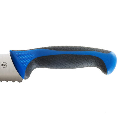 Mercer Culinary Millennia Colors Bread Knife, 10-Inch Wavy Edge Wide, Blue
